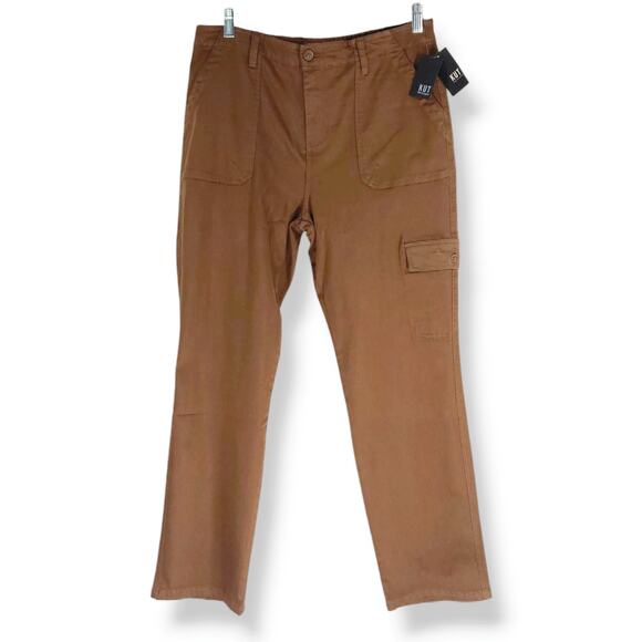 NWT Kut from the Kloth High Rise Straight Leg Ankle Cargo Pants Sz. 16x29 Autumn - Picture 2 of 10